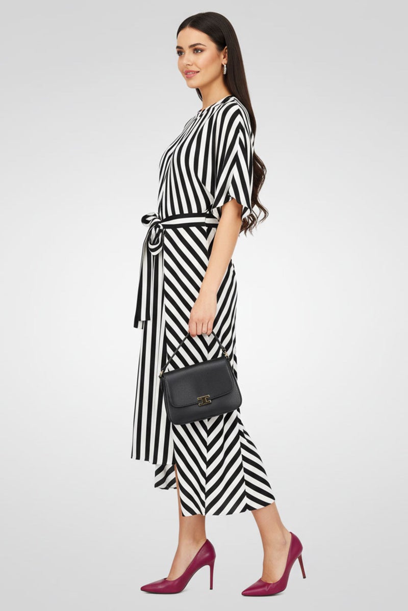 STELLA MCCARTNEY Women Stripe Midi Dress, Multicolor - Image 4