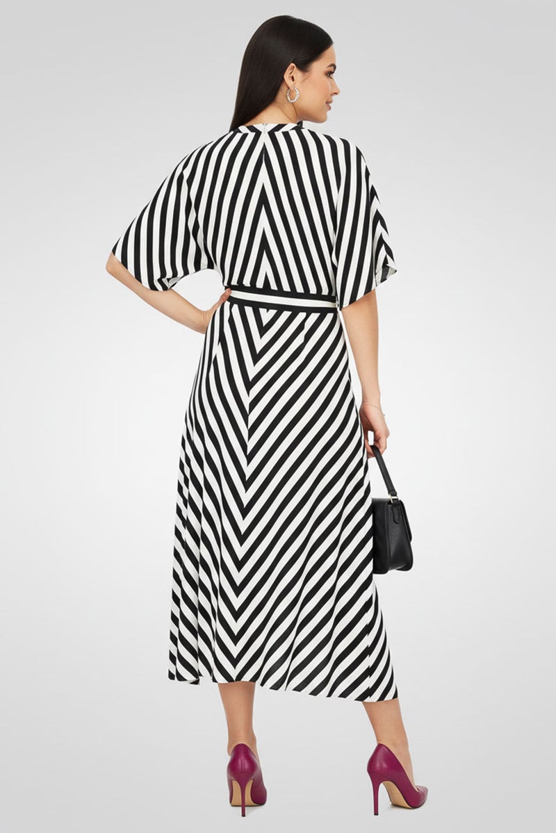 STELLA MCCARTNEY Women Stripe Midi Dress, Multicolor - Image 3