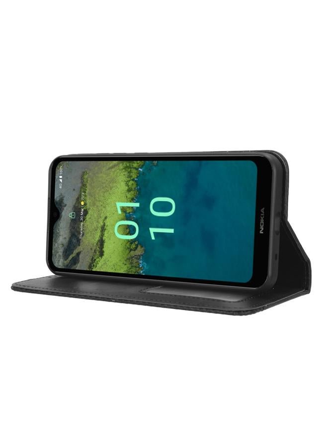 اس-توب جراب لهاتف Nokia C110 4G بمشبك مغناطيسي من الجلد بتصميم كلاسيكي - Image 5