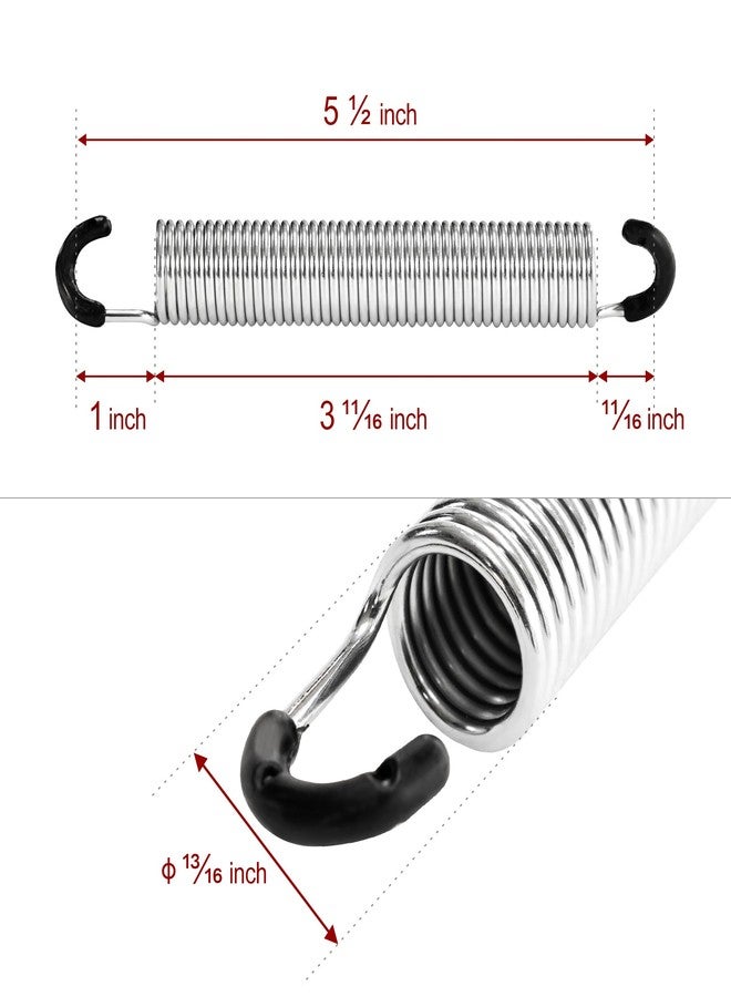 yaaqoo 5-1/2 inch Overall Length Recliner Sofa Chair Mechanism Tension Springs Replacement Parts [Pack of 2] - Image 2