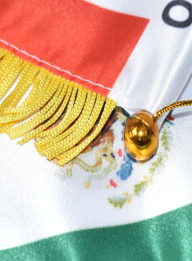 Ckexin Mexico Hanging Flag with Suction Cup Double Sided Mini 4x6 Inch Mexican Banner Decorations for Car Home Wall Door Window - Image 4