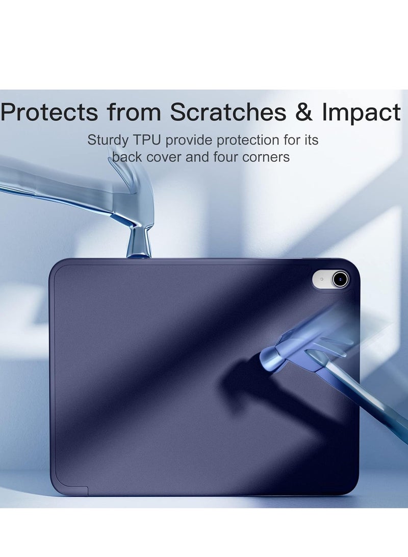 DUSALA Compatible with iPad 10th Generation Case 10.9 Inch 2022, Slim Trifold Stand Protective Cover with Pencil Holder, Soft TPU Back, Auto Sleep/Wake Function, Lightweight, Durable, and Easy to Carry - Image 4