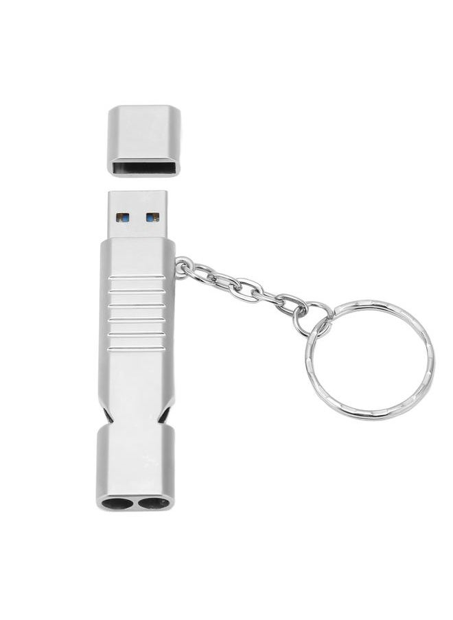Thoraya USB3.0 whistle USB flash drive creative two in one whistle USB flash drive sos outdoor waterproof whistle 64GB  - Image 3