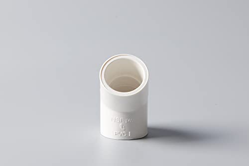 Rainbow Dream 1/2-Inch 45 Degree PVC Pipe Elbow - 15 Packs, White - Image 3