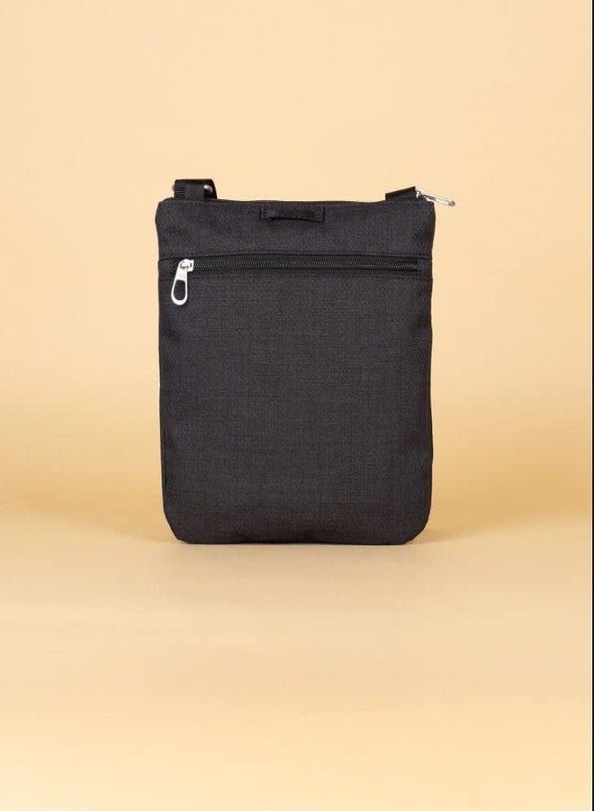 HAIKU Women's Small Revel Eco-Friendly RFID Blocking Crossbody Travel Bag, Black in Bloom - Image 3