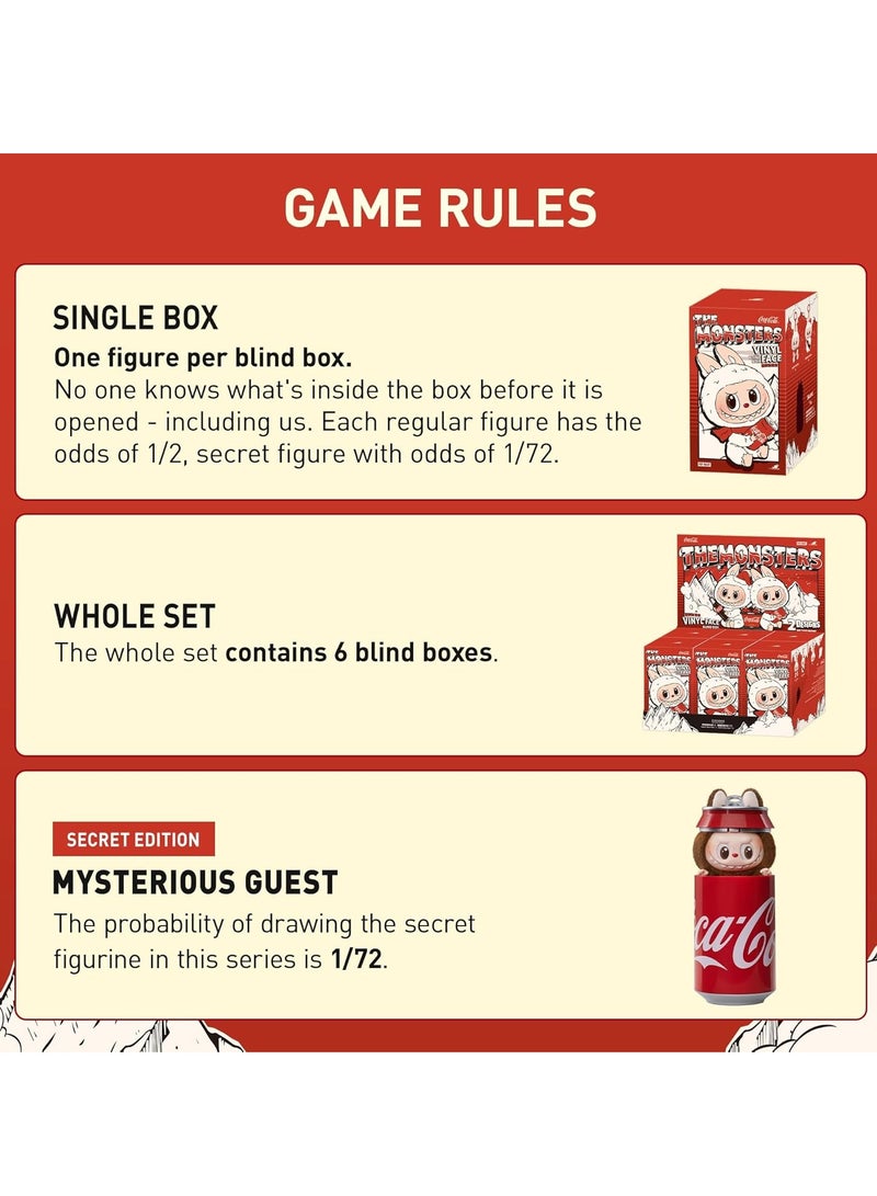 Pop Mart x Bunny سلسلة Monsters COCA-COLA - صناديق مفاجئة من الفينيل صناديق مفاجئة شخصيات تصميم عشوائي شخصيات أكشن ألعاب قطيفة ناعمة قابلة للتجميع ديكورات منزلية هدايا أعياد الميلاد هدايا عيد الميلاد أو العيد المثالية للأطفال ألعاب قطيفة قابلة للتجميع دمى ديكورات منزلية - Image 2