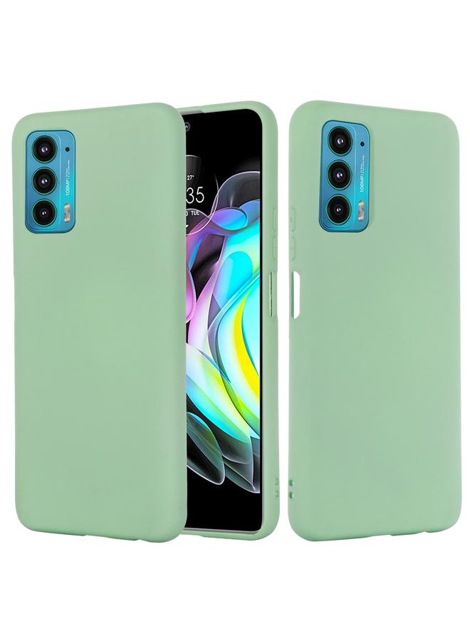 اس-توب جراب لهاتف موتورولا إيدج 20 مصنوع من السيليكون السائل المقاوم للصدمات بلون نقي - Image 2