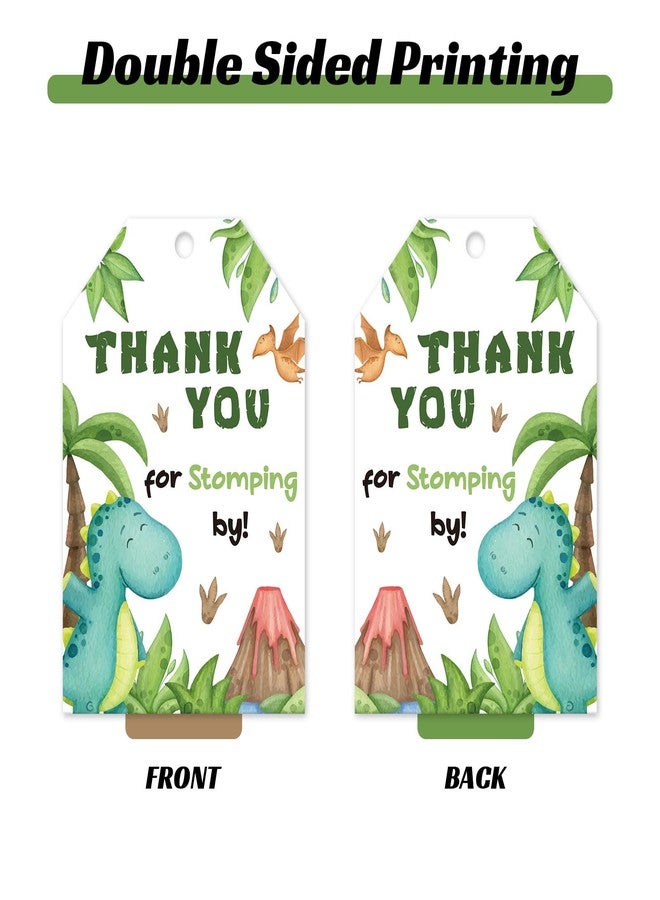 BOBYIYI 50pcs Dinosaur Thank You Tags Birthday Favour Tags for Boys Dinosaur Favors Three Rex Party Favors - Image 3