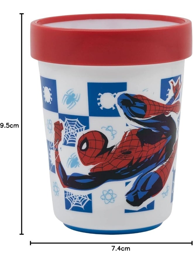 STOR كوب ستور غير قابل للانزلاق ثنائي اللون بريميوم 260 مل سبايدرمان منتصف الليل - Image 4