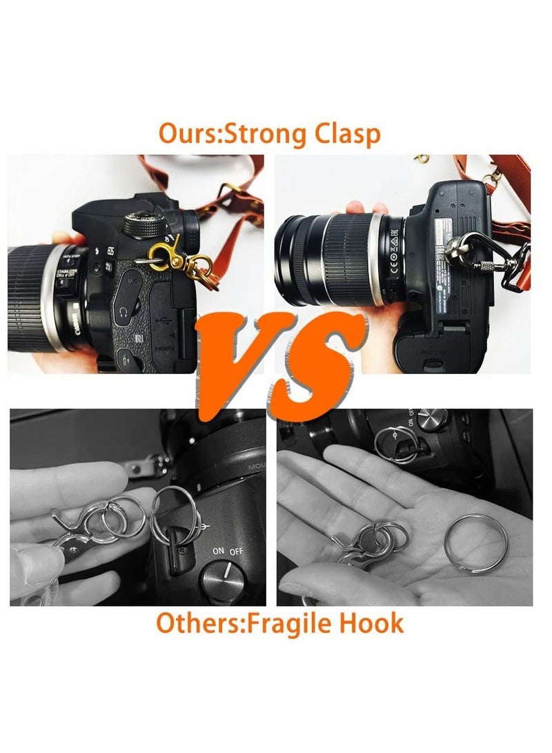 SYOSI Camera Strap Camera Shoulder Strap for Two Cameras Dual Camera Strap Accessories Adjustable Leather Camera Harness for DSLR SLR - Image 3