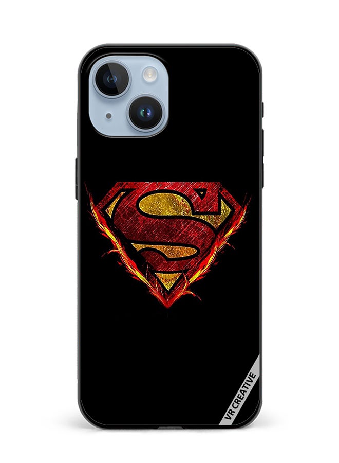 VR CREATIVE Protective Case Cover For Apple iPhone 15 Plus Superman Design Multicolour - Image 1