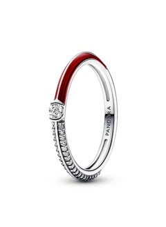 Pandora Violet Pandora 192528C01 Women's Ring Pave and Red Silver  - Image 1