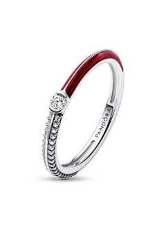 Pandora Violet Pandora 192528C01 Women's Ring Pave and Red Silver  - Image 3