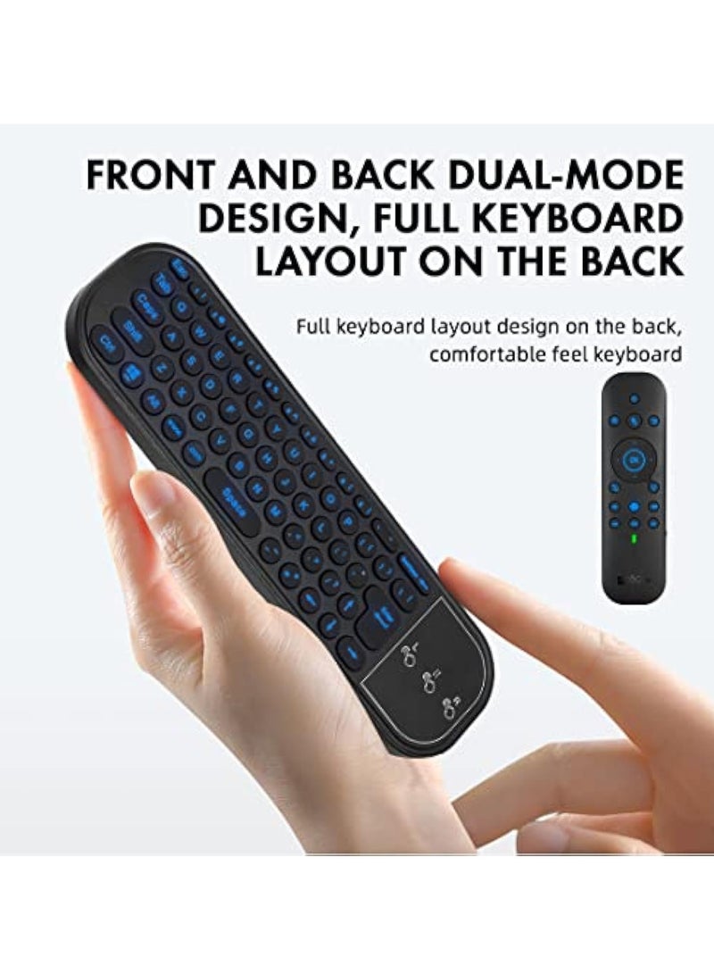 KASTWAVE Bluetooth Voice Remote with Keyboard, Replacement Voice Remote, Air Mouse, Backlit, Rechargeable, 2.4G WiFi/BT5.0 Dual Mode, IR Learning - Compatible with Nvidia Shield, PC, Projector, Android TV Box - Image 5