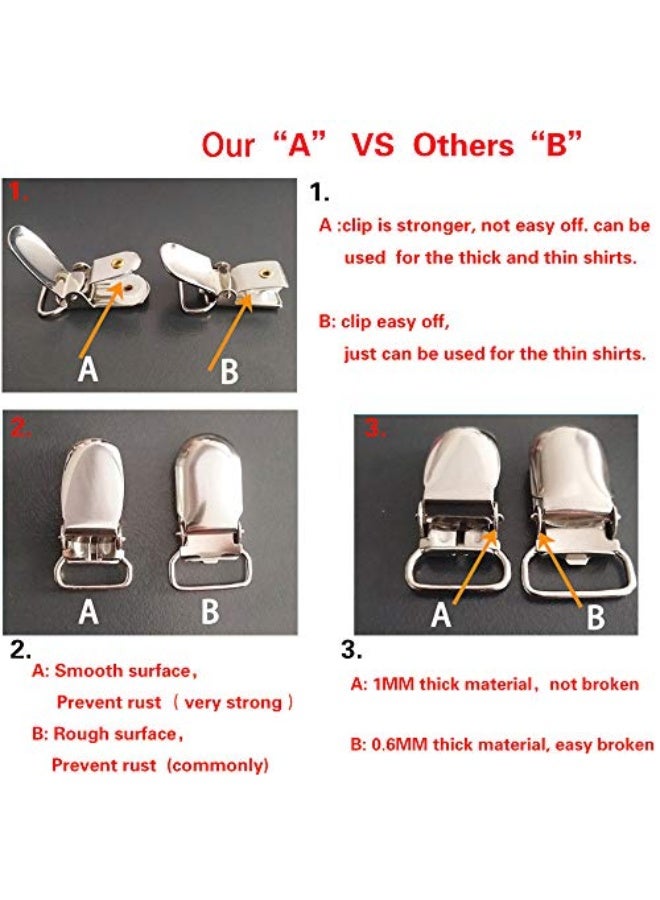 Mens Shirt Stays Upgrade Adjustable Elastic Garter Military Shirts Holder with Non-slip Locking Clamps - Image 5