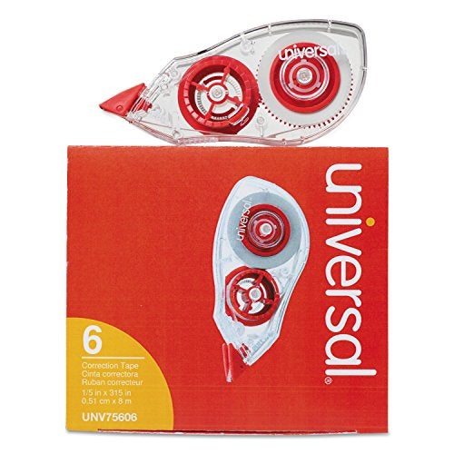 Universal 75606 Correction Tape with Two-Way Dispenser, Non-Refillable, 1/5-Inch x 315-Inch , 6/Pack - Image 5