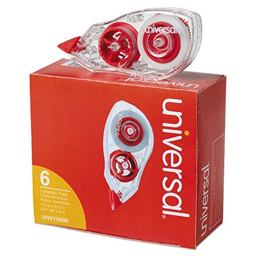 Universal 75606 Correction Tape with Two-Way Dispenser, Non-Refillable, 1/5-Inch x 315-Inch , 6/Pack - Image 3