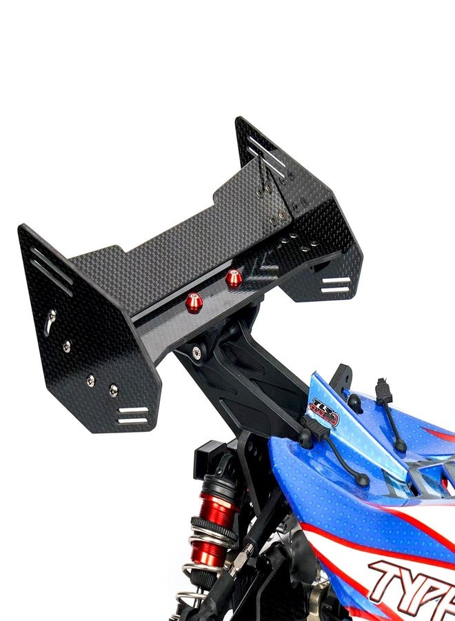 MOSHNOLY Carbon Fiber Tail Rear Wing for Arrma 6S 1/8 Typhon,3 MM Thick Carbon Rear Spoiler Upgrades Replace Parts for RC Vehicle Scale Accessories ARA480046(1/8 6S Typhon-Small Size Style) - Image 1