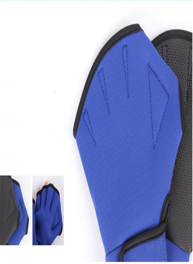 EXCEREY Swim Training Gloves Webbed Aquatic Fitness Training Fit for Men, Women,Children Scuba Diving, Snorkeling, Spearfishing, Surfing ( Blue, Size M) - Image 5
