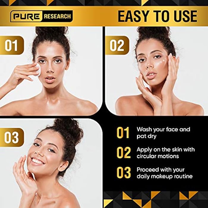 PURE RESEARCH Retinol Face Cream – Natural Anti-Wrinkle Cream – Anti-Aging Facial Moisturizer with Collagen & Hyaluronic Acid - Hydrate, Renew and Protect Your Skin 1.7oz - Image 4