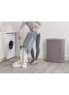 Joseph Joseph Joseph Tota Laundry Hamper Separation Basket with Lid - Grey 90-Liter  - Image 4