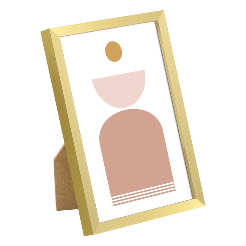 أبس سيمبلز مجموعة إطار صورة 4x6 مصنوعة من 3 مصنوعة من زجاج عالي الوضوح لمدة 4 × 6 إطارات ذهبية الجدار وعرض الطاولة إطار صورة حدودية رقيقة للمنزل د؟ - Image 2