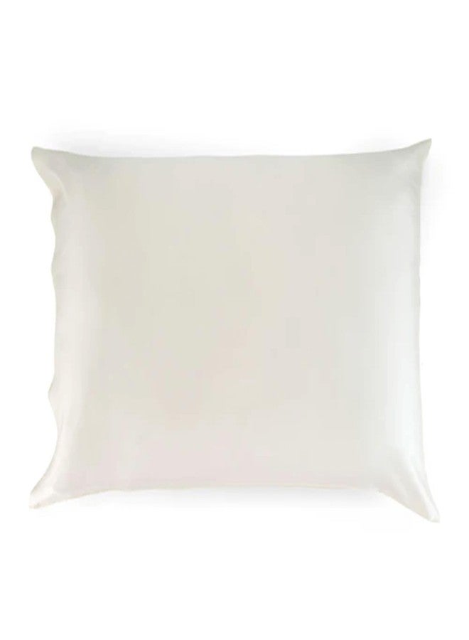 Sleepgram 100% Mulberry Silk Pillowcase, Breathable Cooling Hypoallergenic Grade 6A Silk Pillowcase for Hair & Skin, Standard Size, Ivory - Image 1