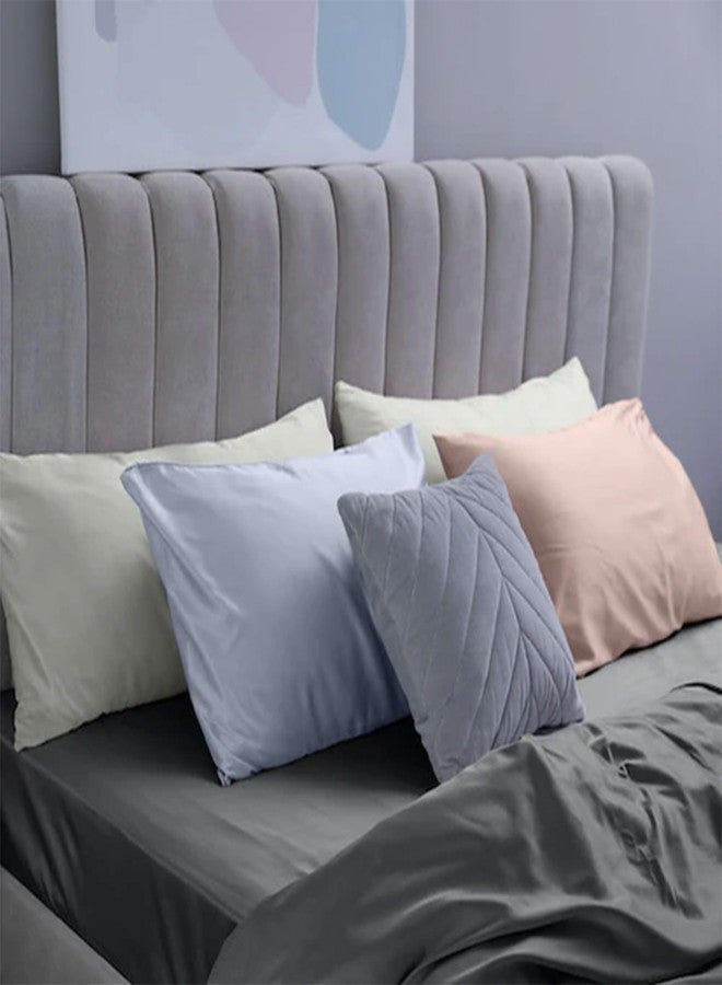 Sleepgram 100% Mulberry Silk Pillowcase, Breathable Cooling Hypoallergenic Grade 6A Silk Pillowcase for Hair & Skin, Standard Size, Ivory - Image 2
