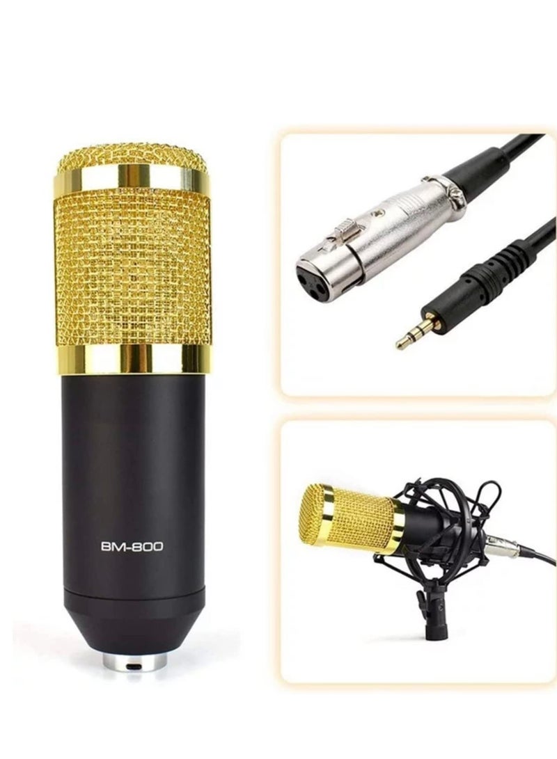 ELTRAZONE ميكروفون مكثف BM800 الاحترافي مع مجموعة بطاقة الصوت V8 للبث المباشر - Image 5