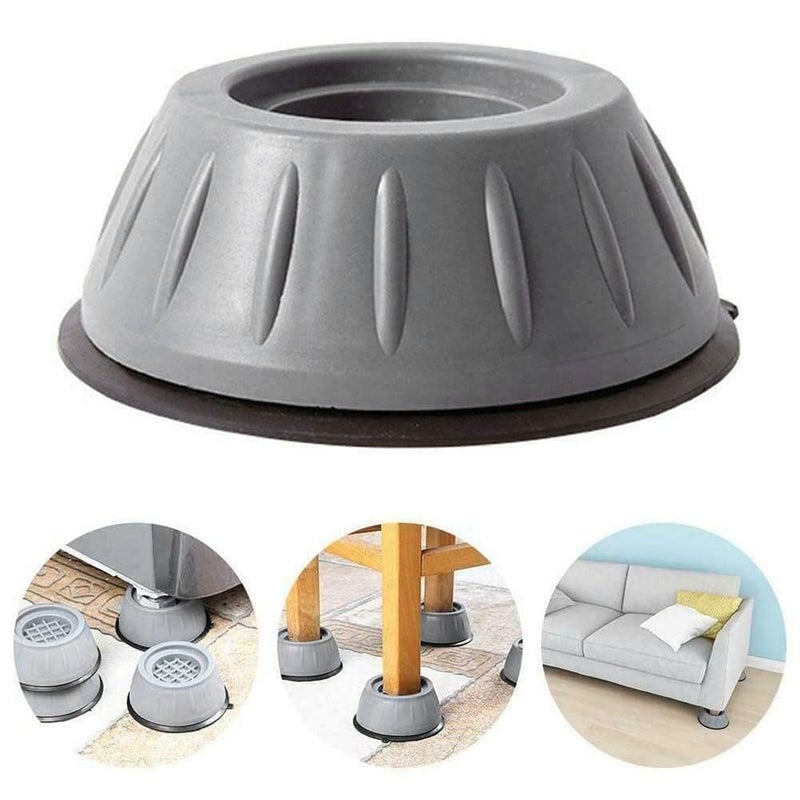 DP FASHION DP FASHION 4 PCS Anti Vibration Pads for Washing Hine Rubber Foot Pad MoistureProof Noise Reduction Washer Bot Port Anti Slip Mats for Refrigerator Table Furniture  - Image 3