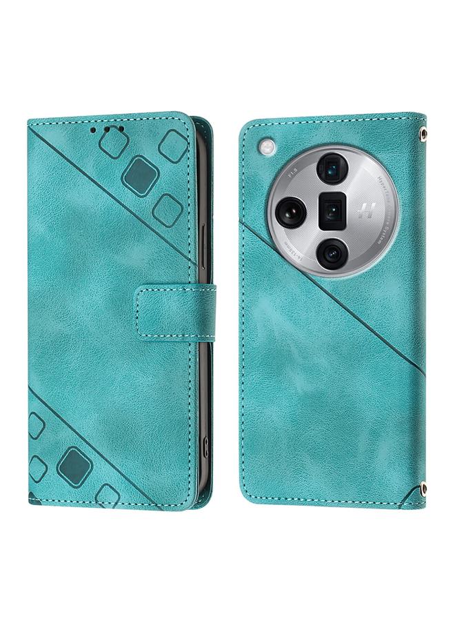 S-TOP Case For OPPO Find X7 Ultra Skin-feel Embossed Leather Phone Case - Image 1