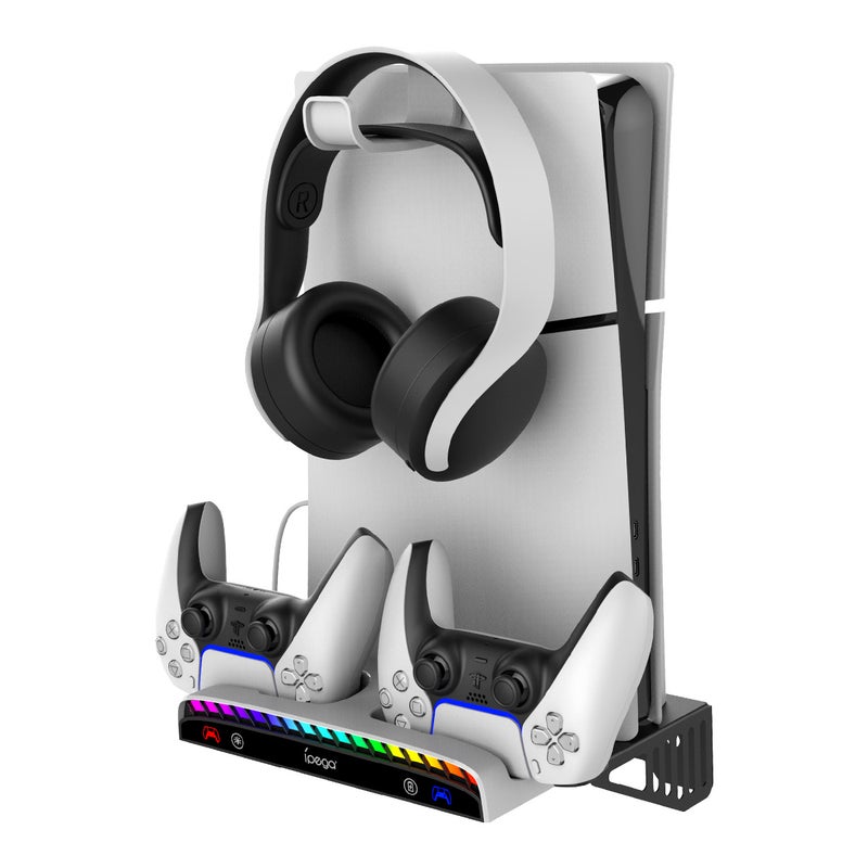 PS5 Pro Slim Multi-Function Wall Mount Charging Dock with Controller Stand