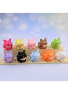 Generic [Yunmeng Series Collection] Solid Luminous Bear Gummy Resin Ornament Pair-to-Pair Push Pushing Blind Bag-Color:Solid Color Yunmeng Little Flying Rabbit [10 Color Mixed Hair]-Specifications:One [bulk] For Complete Sets, Please Order In Multiples Of 10  - Image 3