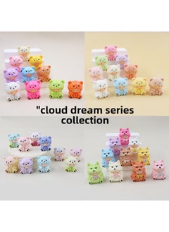 Generic [Yunmeng Series Collection] Solid Luminous Bear Gummy Resin Ornament Pair-to-Pair Push Pushing Blind Bag-Color:Solid Color Yunmeng Little Flying Rabbit [10 Color Mixed Hair]-Specifications:One [bulk] For Complete Sets, Please Order In Multiples Of 10  - Image 2
