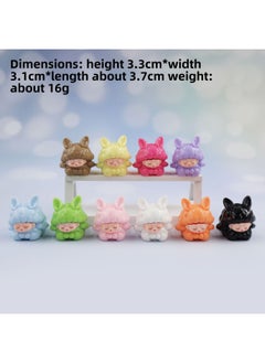 Generic [Yunmeng Series Collection] Solid Luminous Bear Gummy Resin Ornament Pair-to-Pair Push Pushing Blind Bag-Color:Solid Color Yunmeng Little Flying Rabbit [10 Color Mixed Hair]-Specifications:One [bulk] For Complete Sets, Please Order In Multiples Of 10  - Image 1