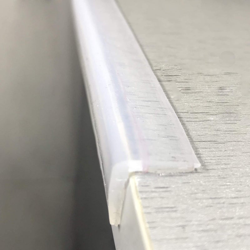 Angloria Edge Protector 100% Silicone, Baby Proofing Corners Clear Guards, Pre-Tape Adhesive Soft for Kids Safety, Child Table Cabinets Furniture Bumper (3 Foot (Pack of 1), 0.6x0.6in(Width)) - Image 1