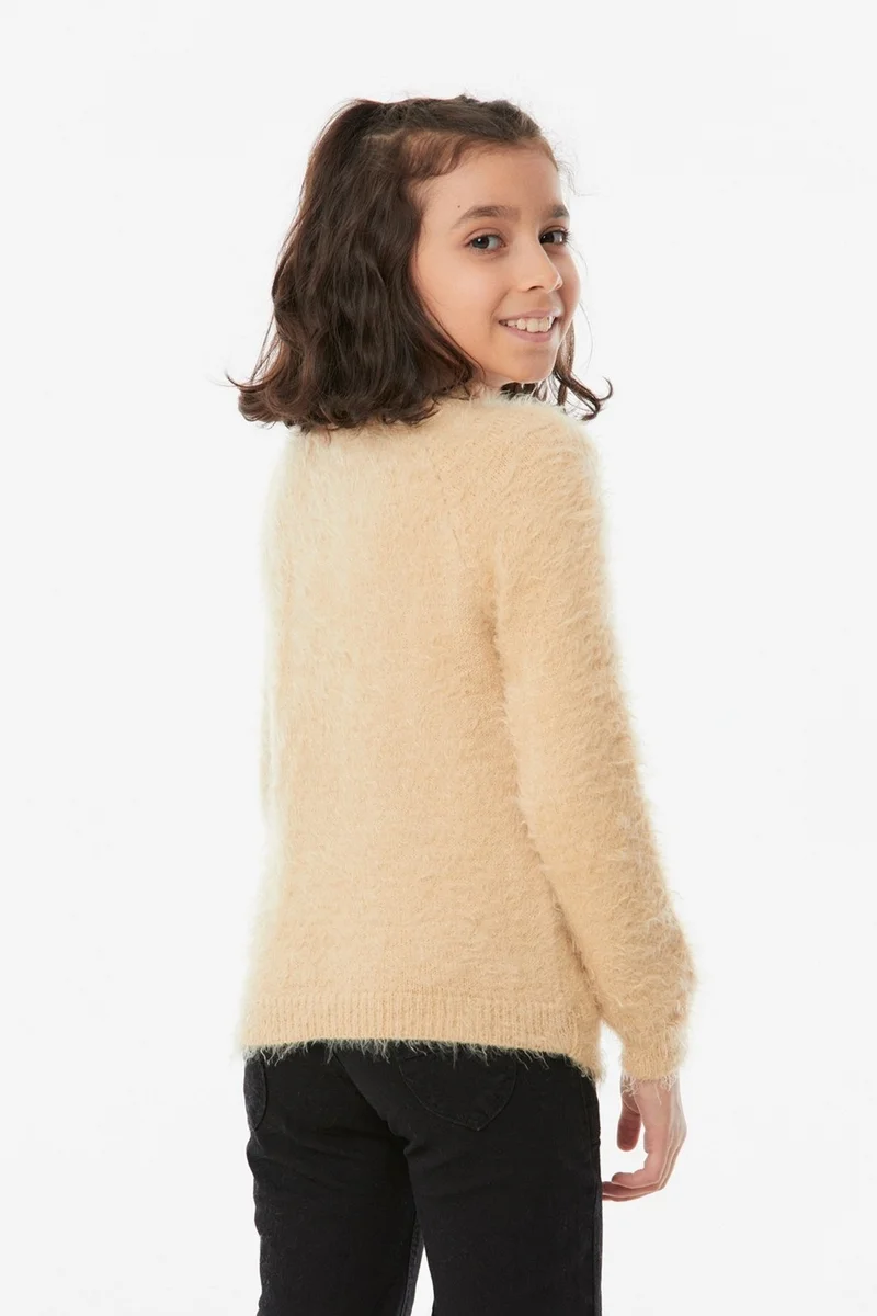 فولامودا Bearded High Collar Girl's Sweater