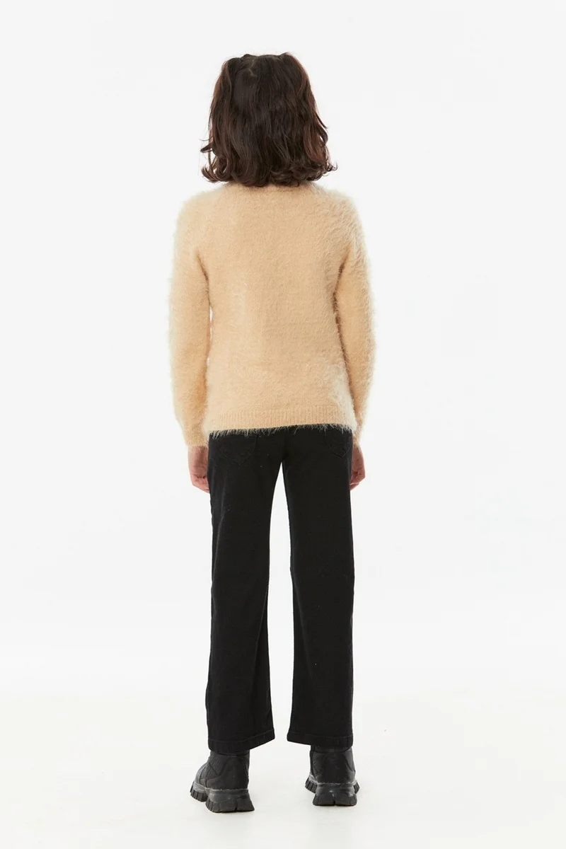 فولامودا Bearded High Collar Girl's Sweater