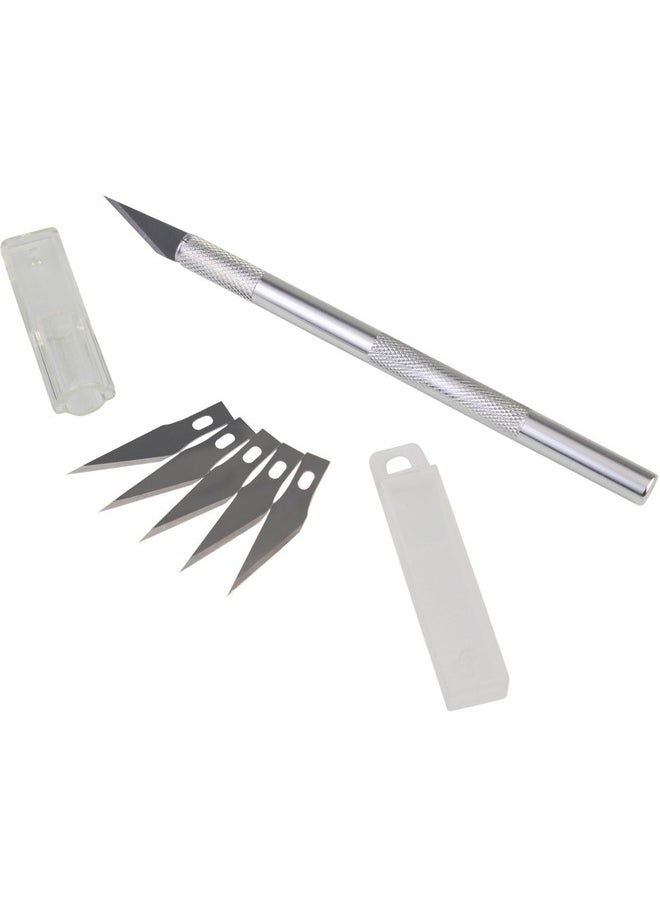 Generic CUTER PEN WITH 3 PLADE- SILVER 