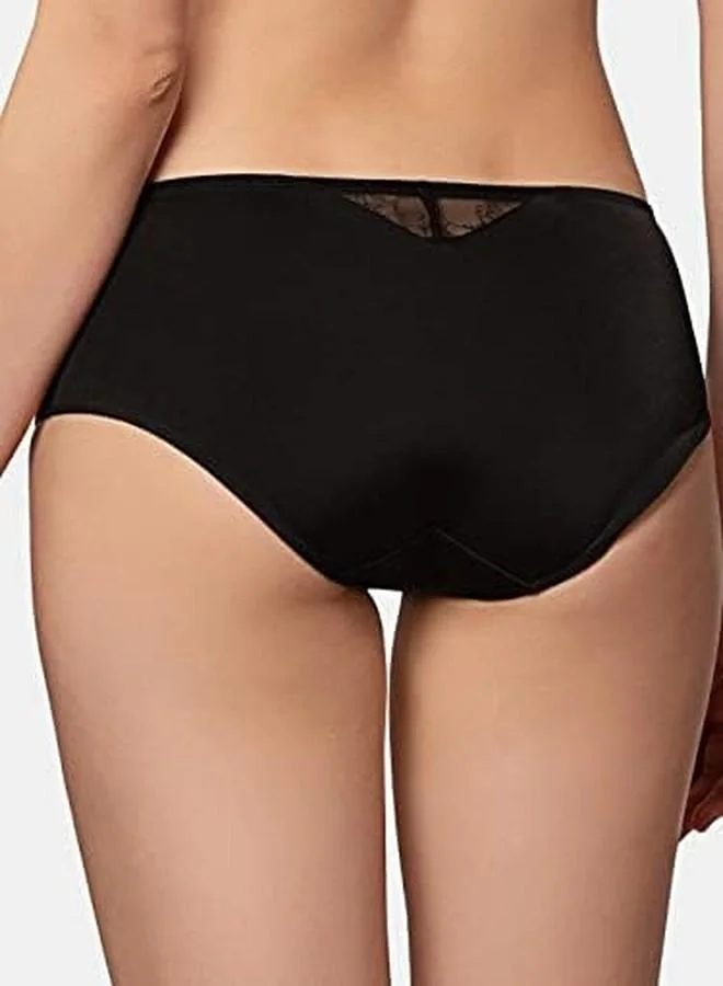 ترايامف Triumph International Women's Polyamide Classic Solid Hipster Panties (Pack of 1) (756I502 04_Black_L)
