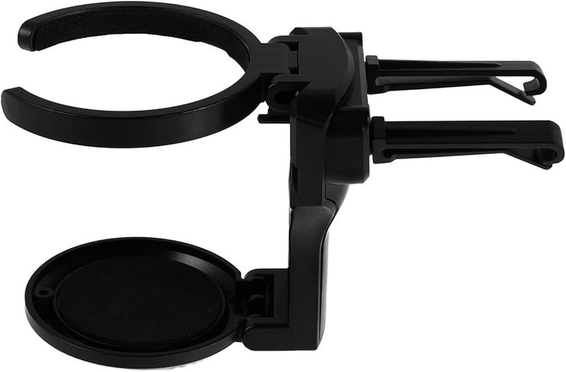 Universal Black Foldable Car Cup Holder Ashtray Multifunctional Vent Mounted Drink Rack - Image 1
