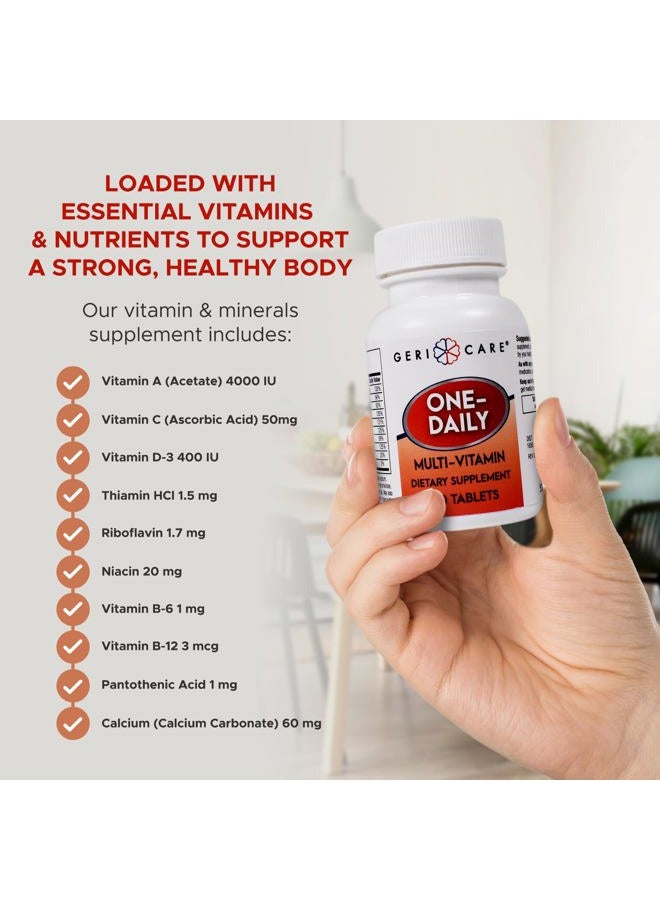 GeriCare Multivitamin One-Daily Tablets 100 Per Bottle by Pharmaceuticals - Image 5