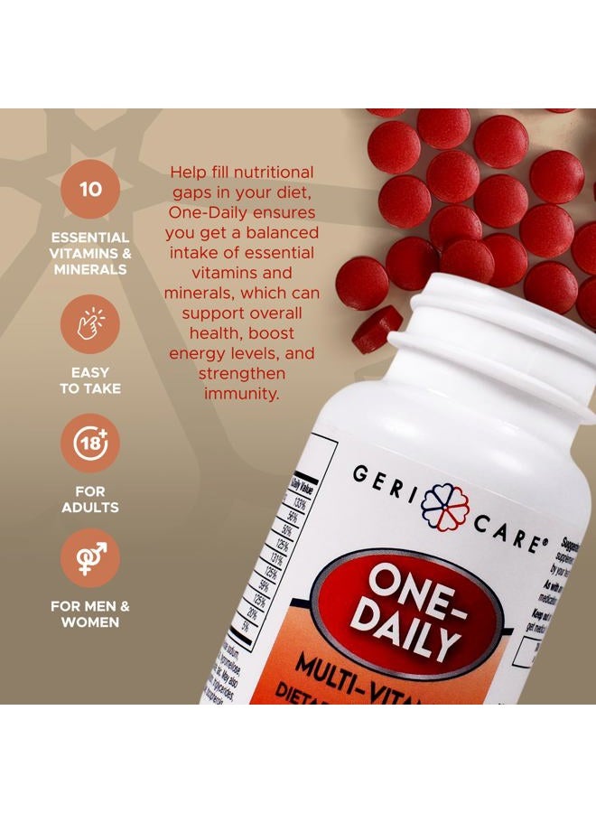 GeriCare Multivitamin One-Daily Tablets 100 Per Bottle by Pharmaceuticals - Image 3