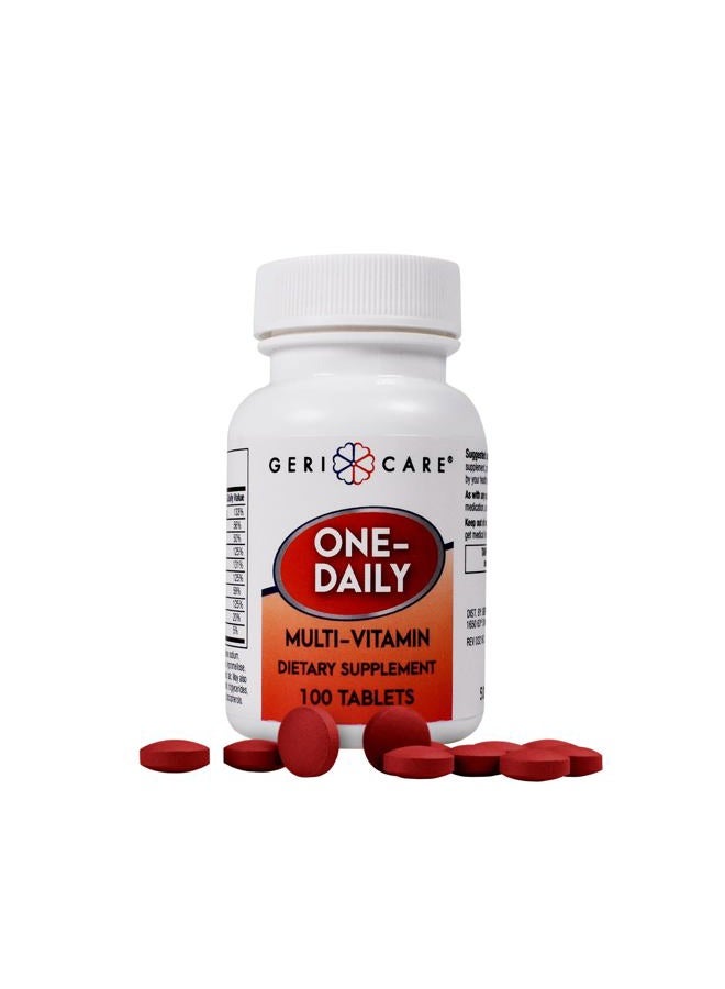 GeriCare Multivitamin One-Daily Tablets 100 Per Bottle by Pharmaceuticals - Image 1