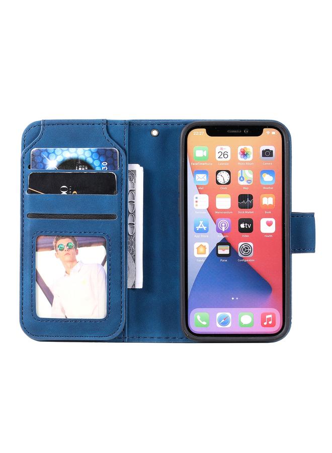 اس-توب جراب هاتف iPhone 13 من الجلد الملمس مع غطاء قابل للطي أفقيًا - Image 4