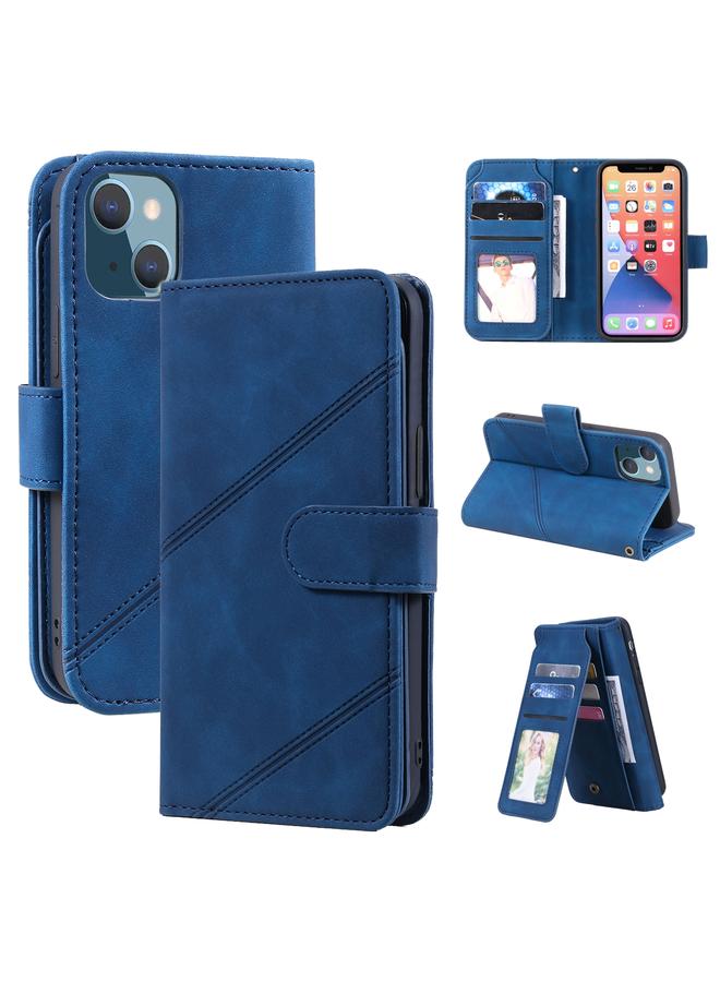 اس-توب جراب هاتف iPhone 13 من الجلد الملمس مع غطاء قابل للطي أفقيًا - Image 1