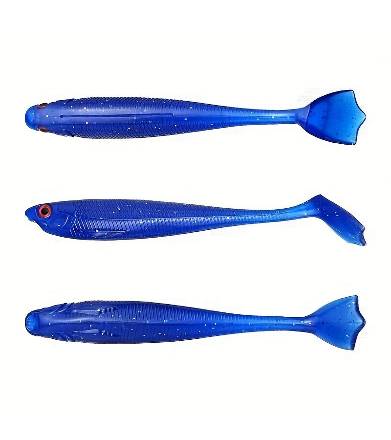5pcs Soft Plastic Lures 70mm T Tail Paddle Baits for Saltwater Freshwater - Image 5