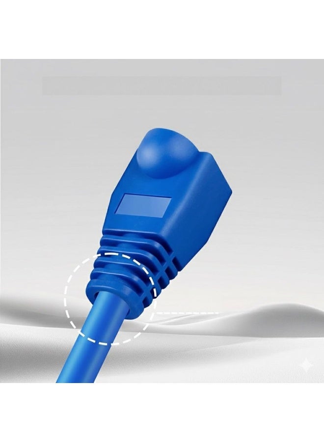 RJ45 Network Cable Sleeve, Plastic, CAT5e/CAT6, 100 Pack, with Strain Relief, Compatible with Stranded and Solid Cables, 1.02 x 0.55 x 0.25 Inch - Image 2