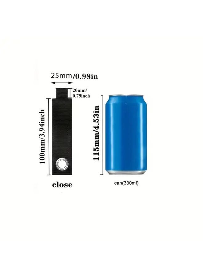 5pcs Black Heavy Duty Nylon Tool Straps 50 lbs Capacity Wall Mounted Storage Hanging Bands - Image 4