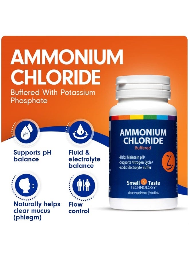 SENSEable Supplements Lyte Balance Ammonium Chloride + Potassium Phosphate Supplement | Nutritional Supplement Buffered w/Potassium Phosphate | Helps Maintain Proper PH Levels, Muscle Building, Mucus & Cough | 90 Tablets - Image 1